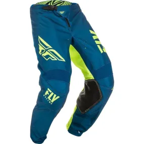 Fly Racing Kinetic Shield Youth Motocross MX Pants - Navy / Hi-Viz