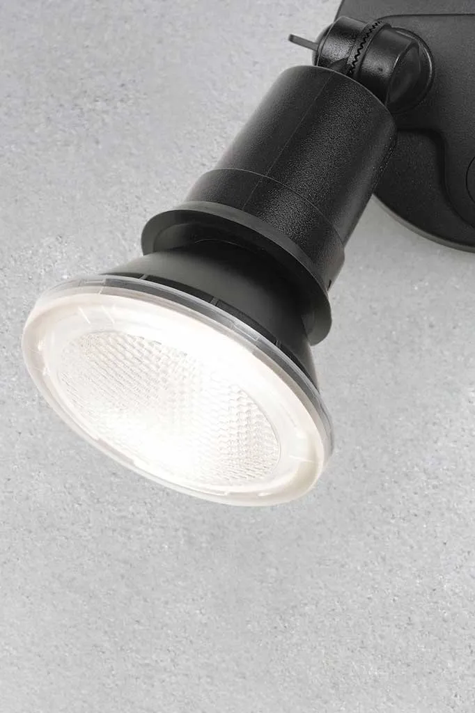 Gibson LED Twin Outdoor Adjustable Spotlight - Sensor