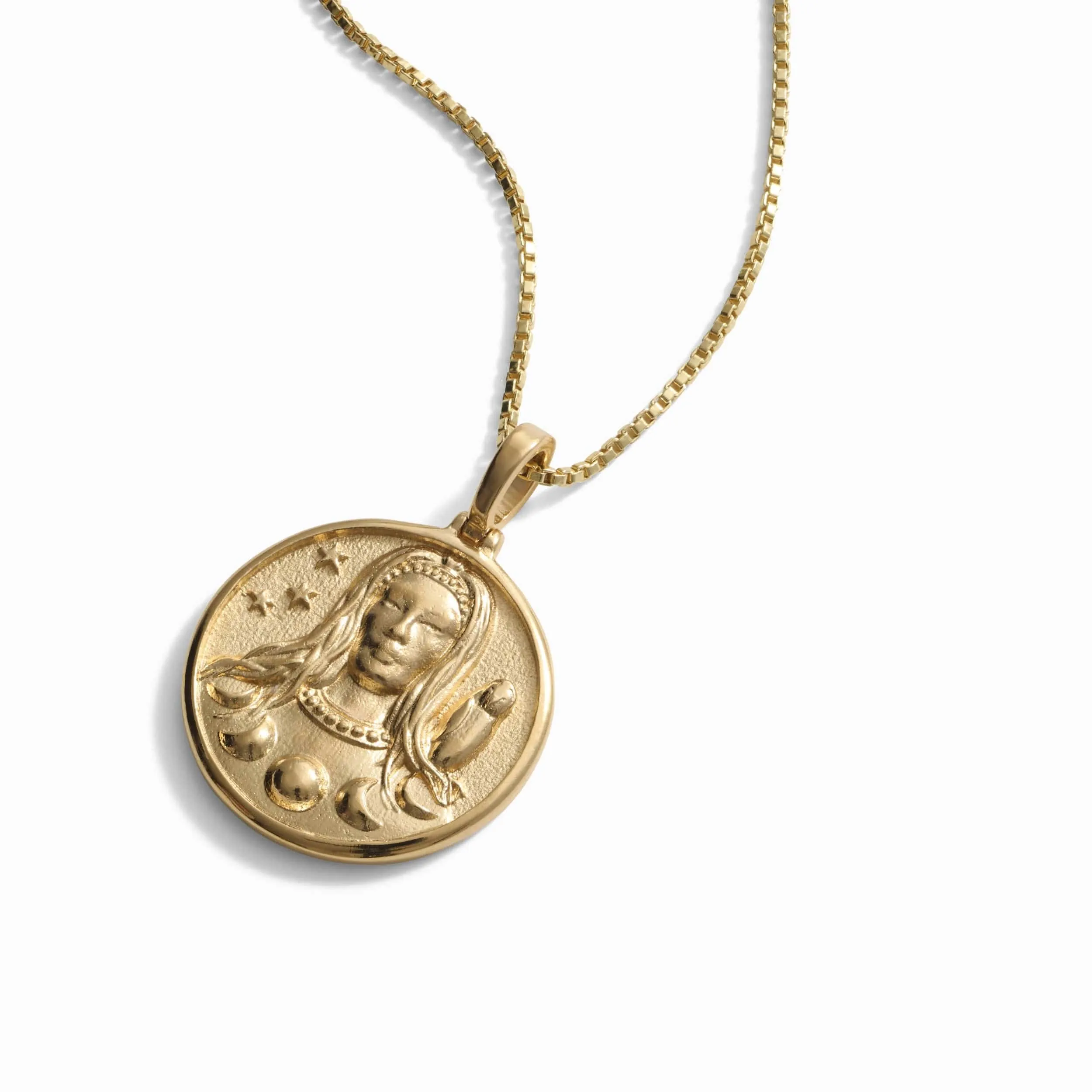 Greek Goddess Coin Necklace