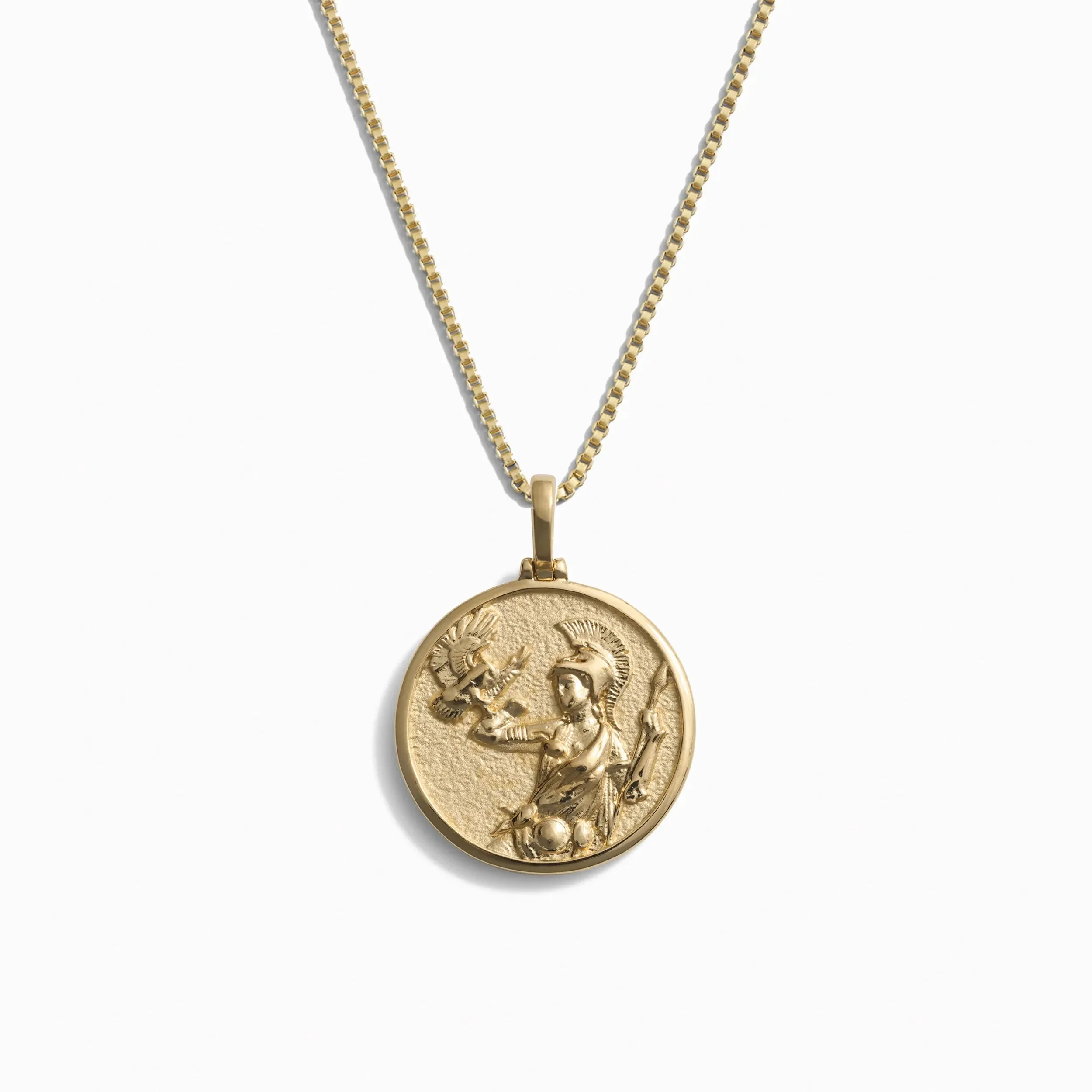 Greek Goddess Coin Necklace