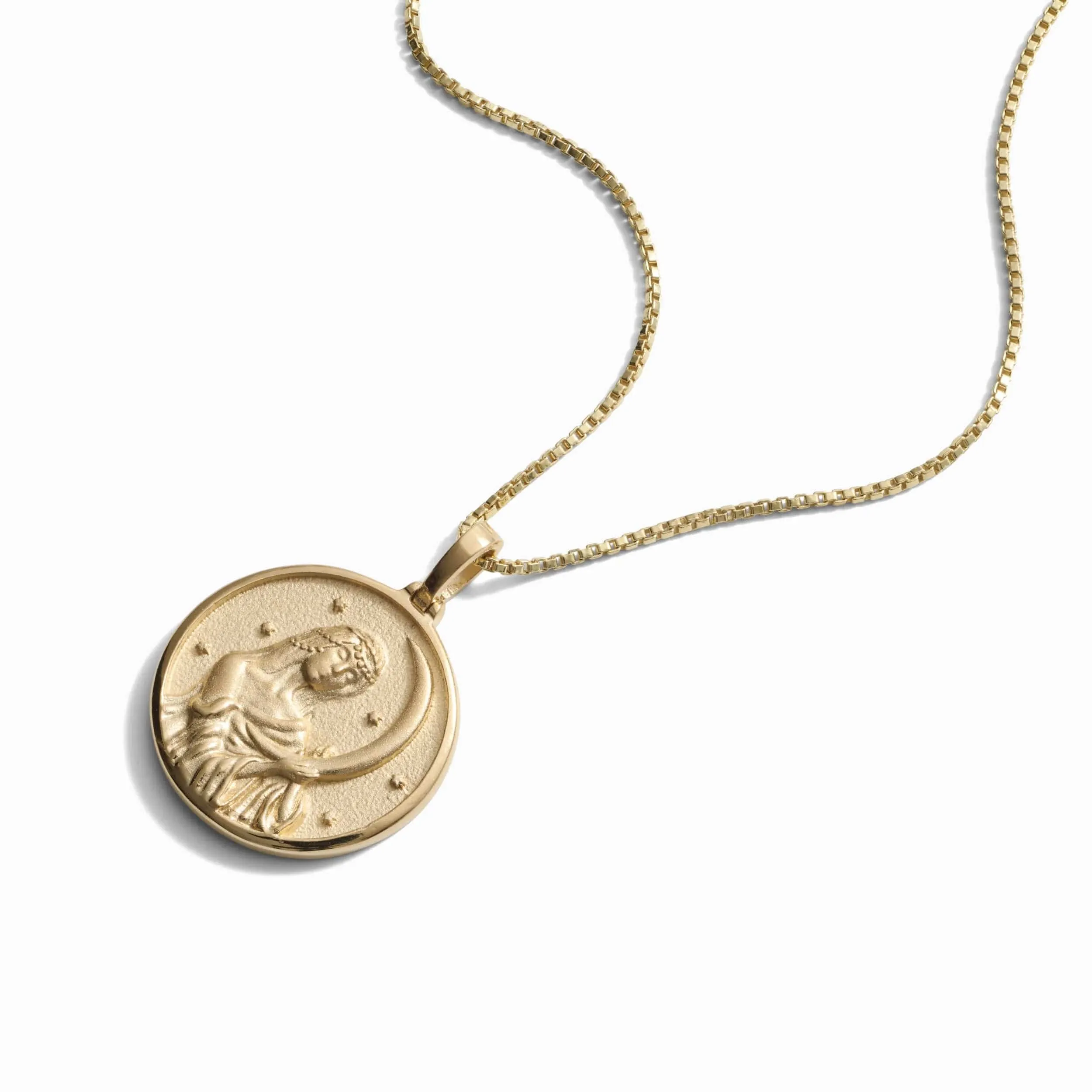 Greek Goddess Coin Necklace