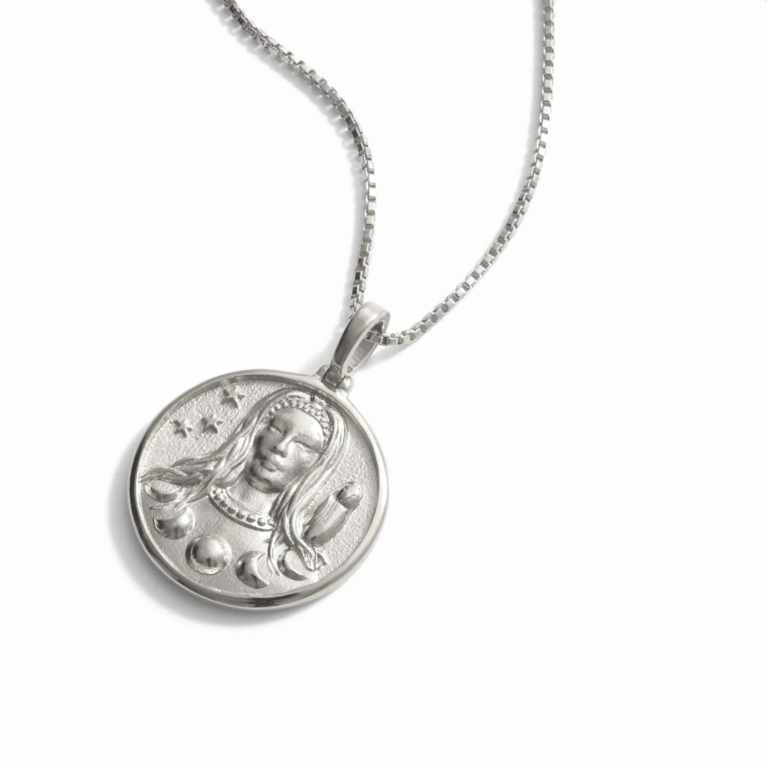 Greek Goddess Coin Necklace