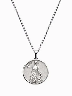 Greek Goddess Coin Necklace