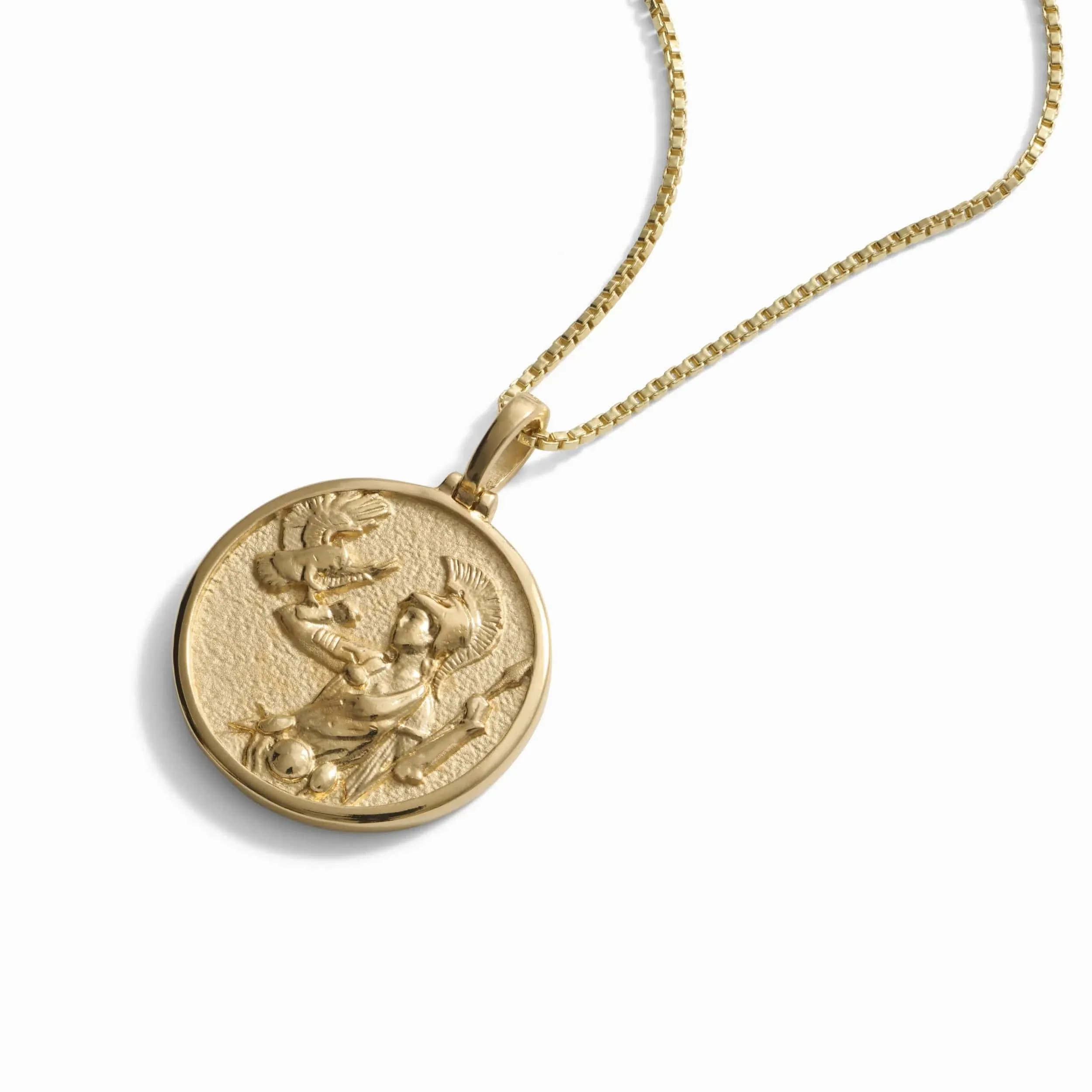 Greek Goddess Coin Necklace