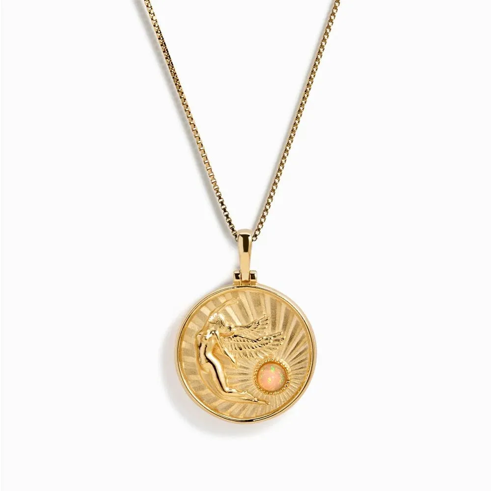 Greek Goddess Coin Necklace