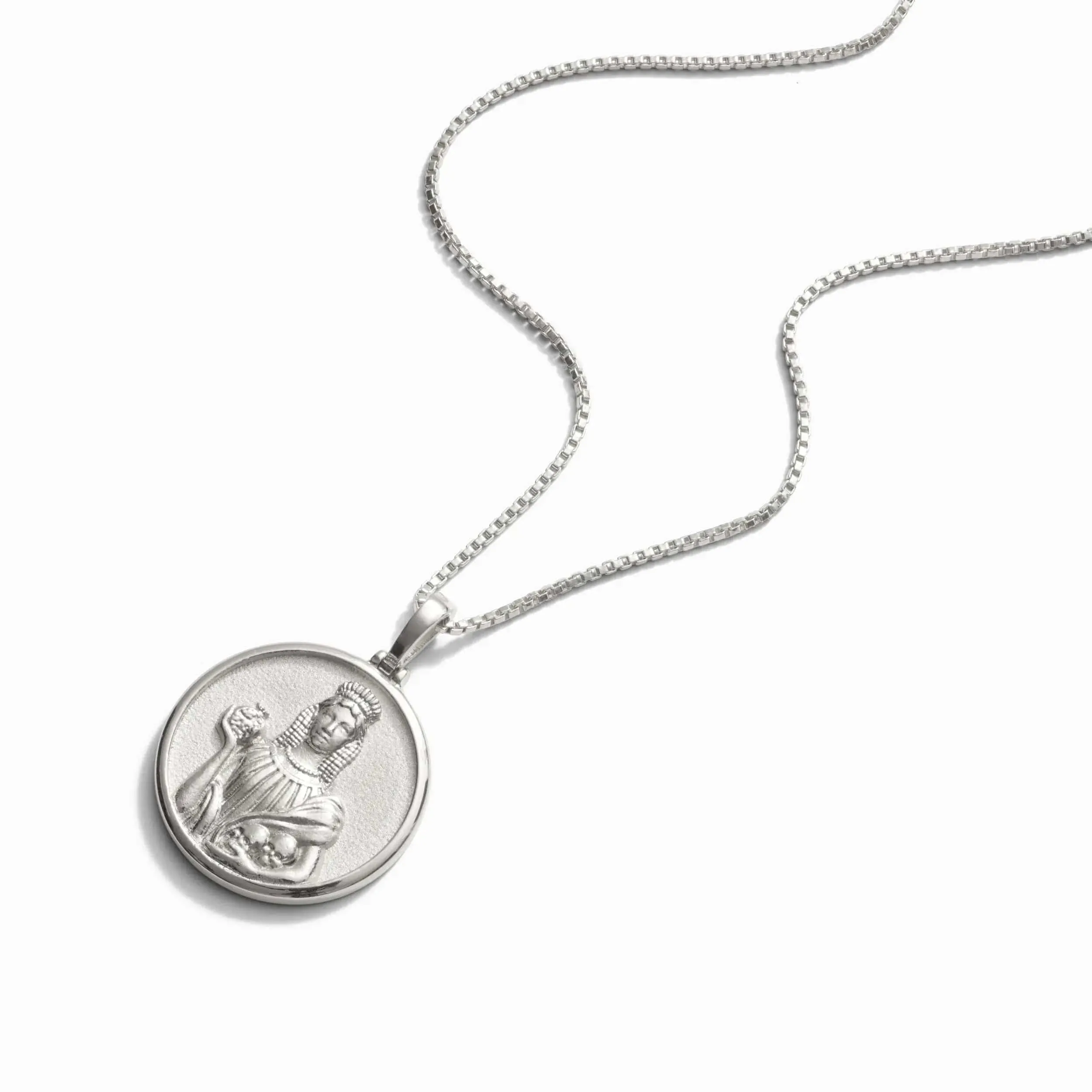 Greek Goddess Coin Necklace