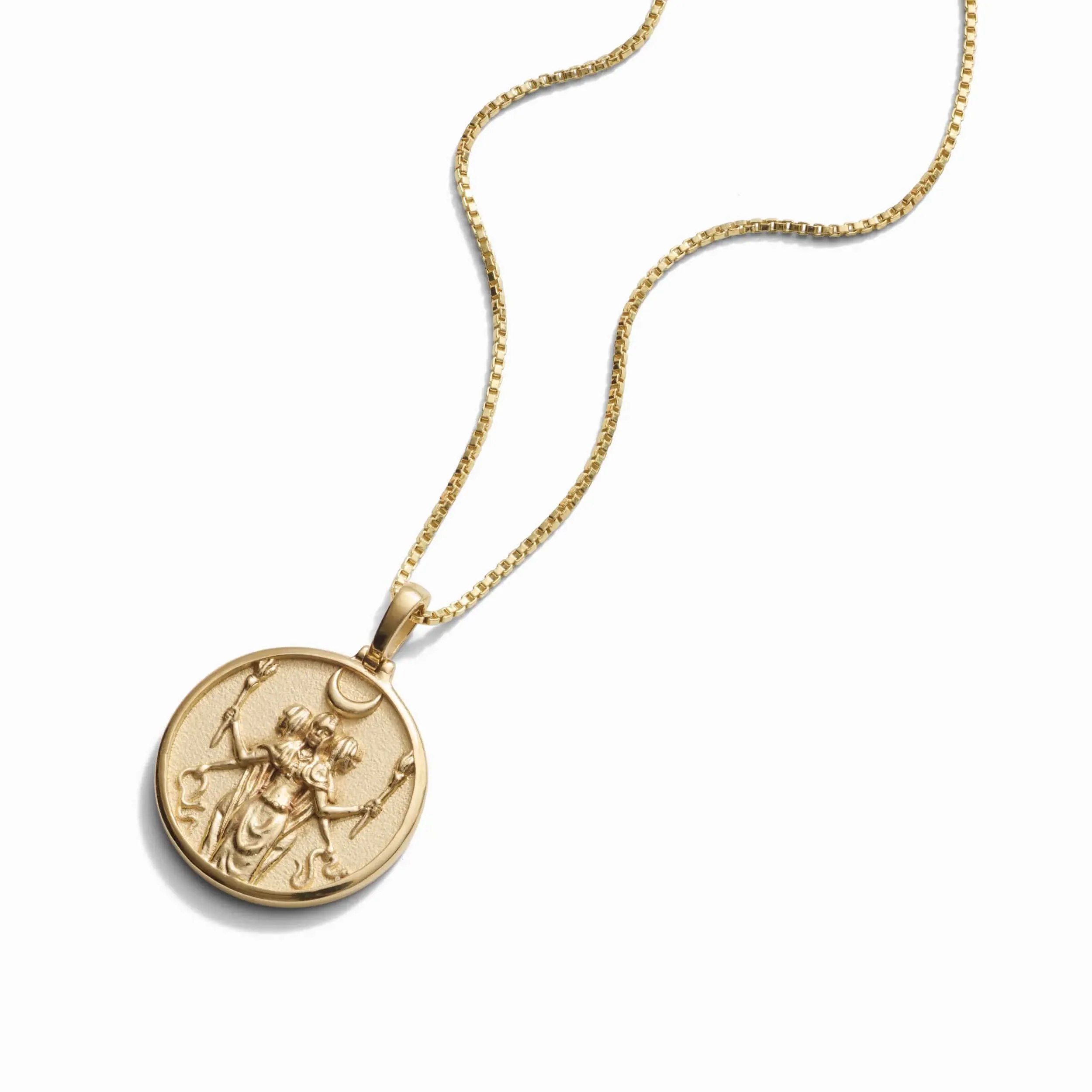 Greek Goddess Coin Necklace