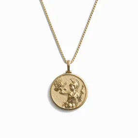 Greek Goddess Coin Necklace