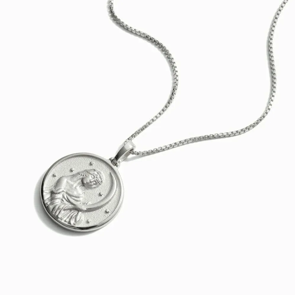 Greek Goddess Coin Necklace