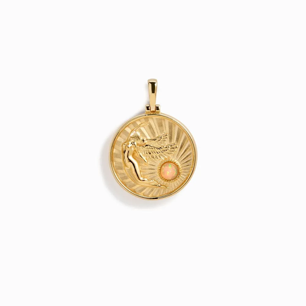 Greek Goddess Coin Pendant