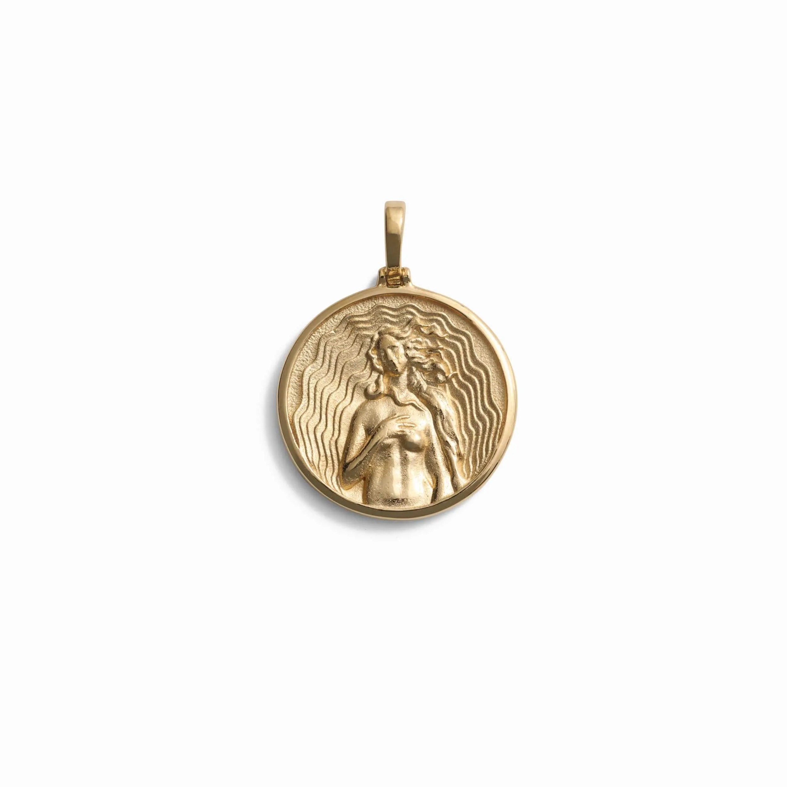 Greek Goddess Coin Pendant