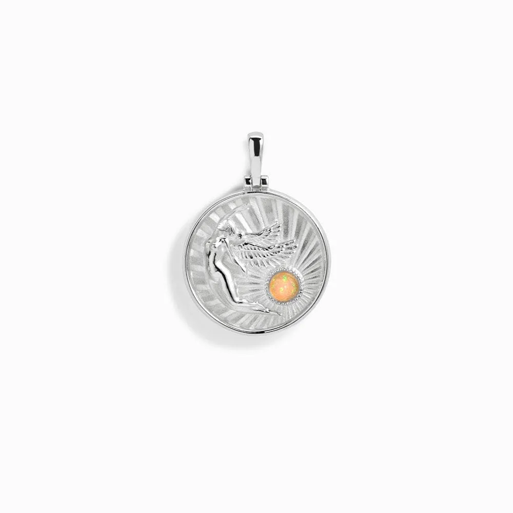 Greek Goddess Coin Pendant