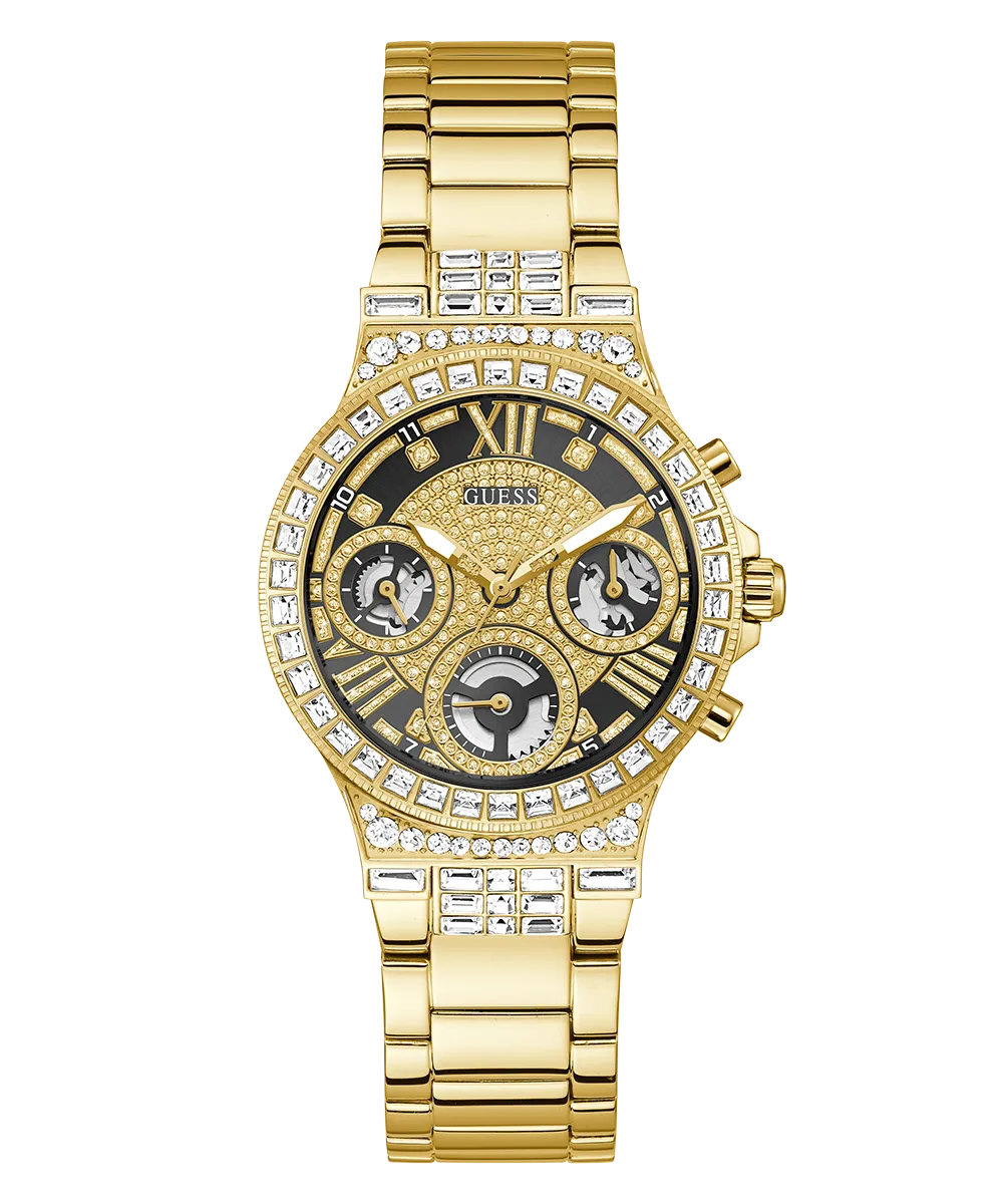 GUESS Ladies Gold Tone Multi-function Watch