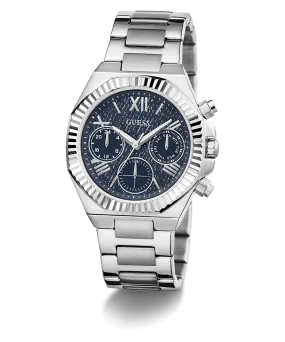 GUESS Ladies Silver Tone Multi-function Watch