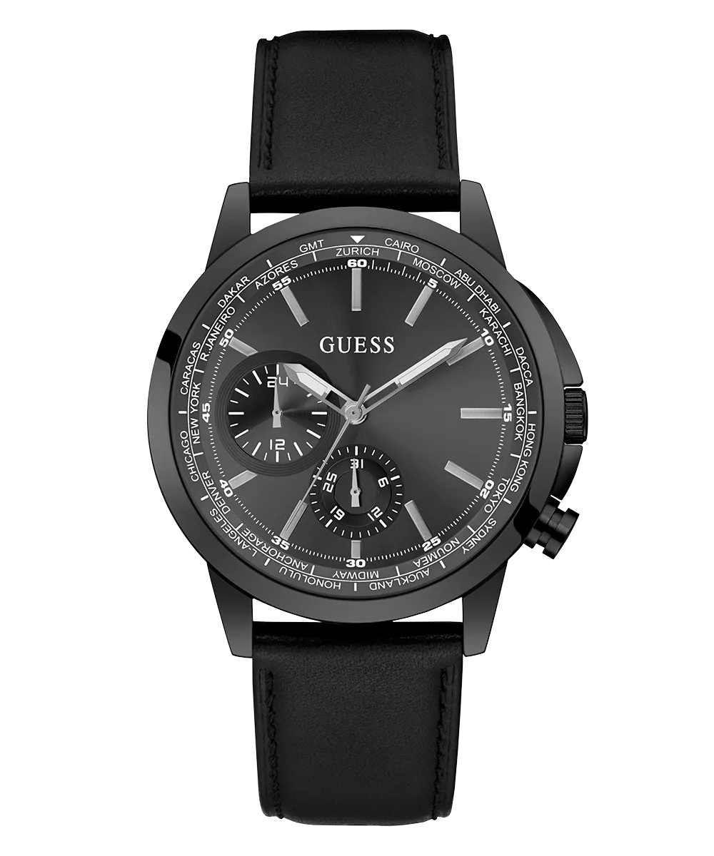 GUESS Mens Black Multi-function Watch