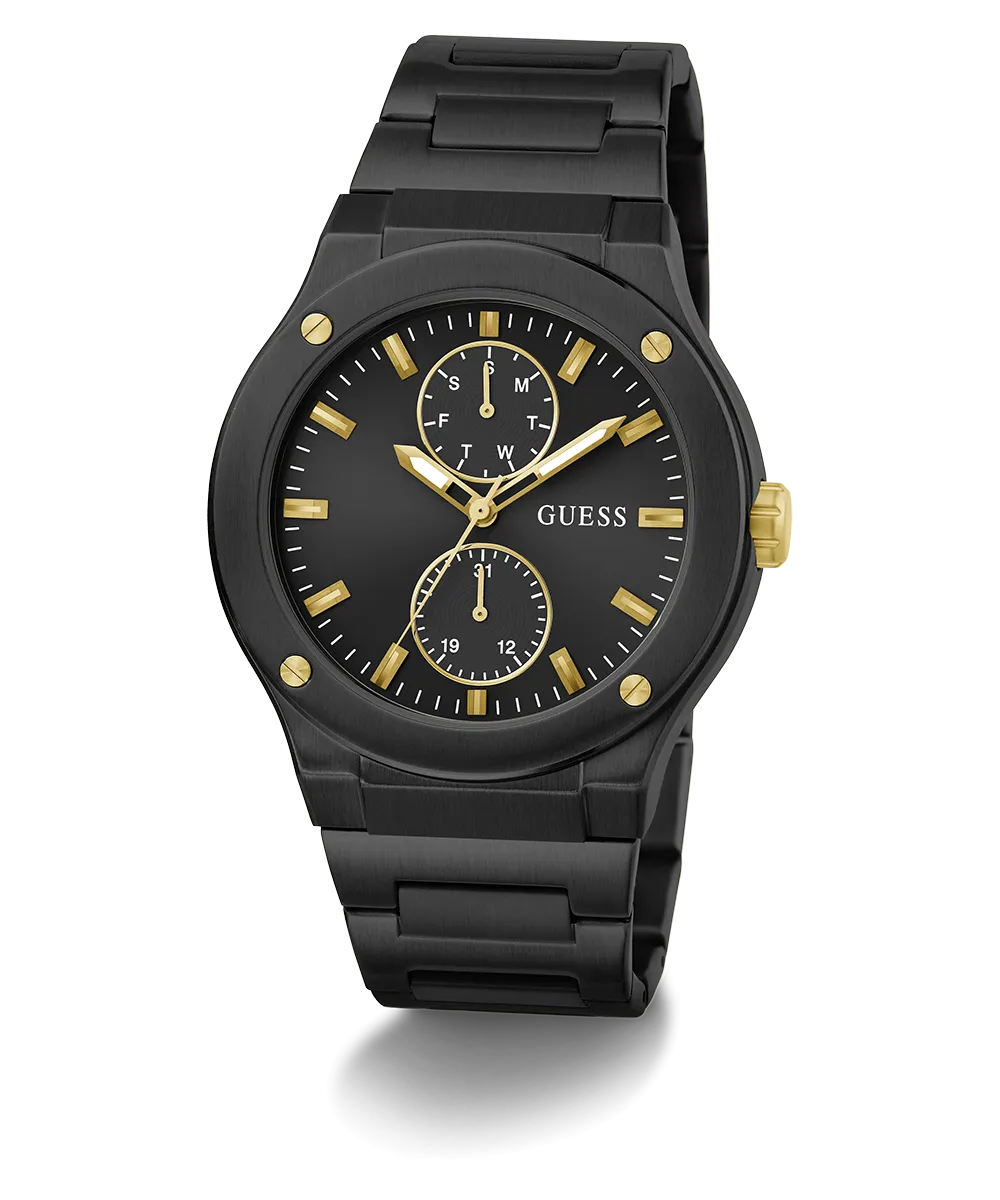 GUESS Mens Black Multi-function Watch