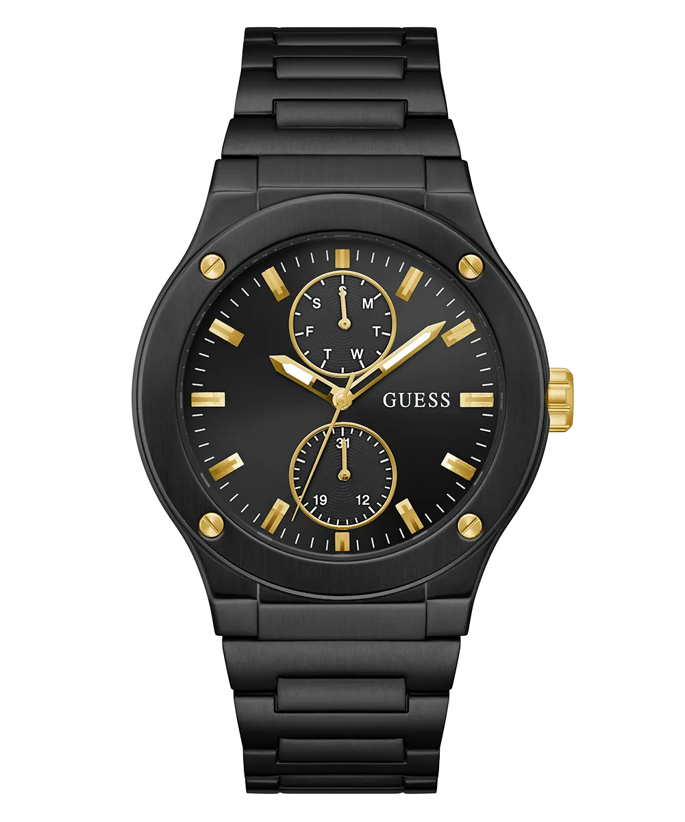 GUESS Mens Black Multi-function Watch