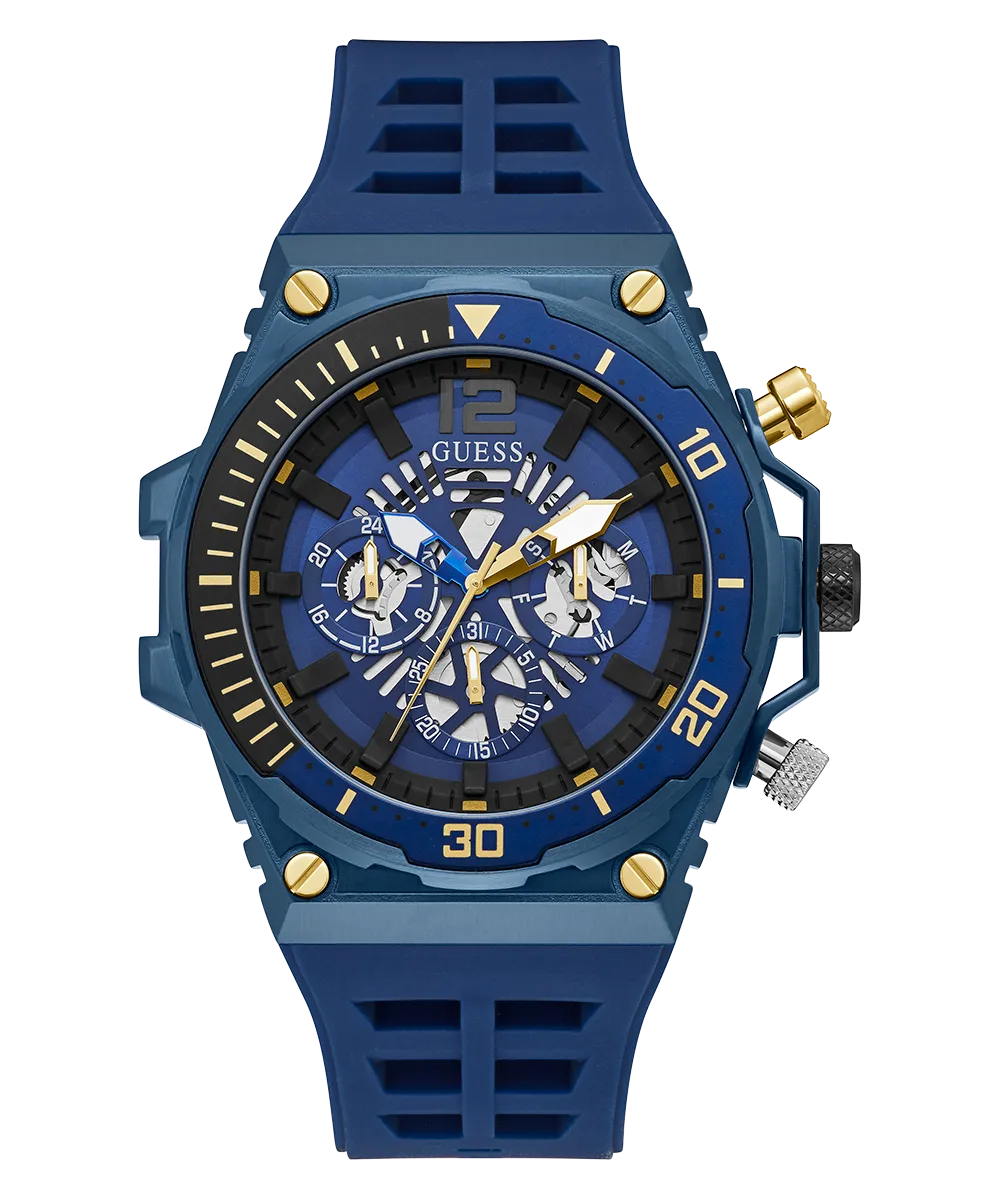 GUESS Mens Blue Multi-function Watch