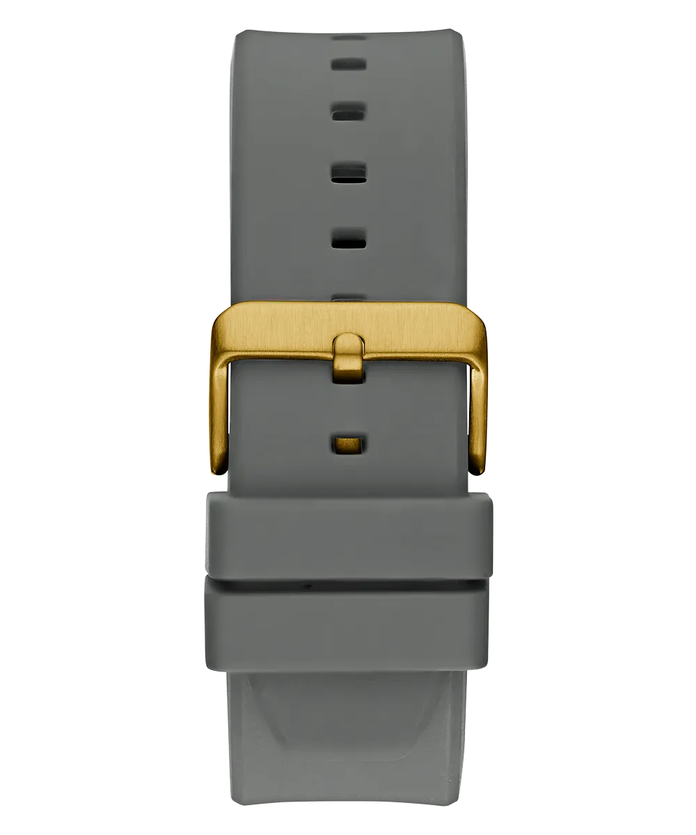 GUESS Mens Gray Gold Tone Multi-function Watch