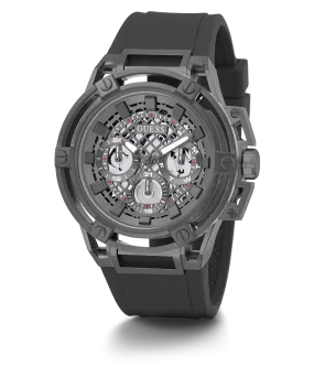 GUESS Mens Grey Gunmetal Multi-function Watch