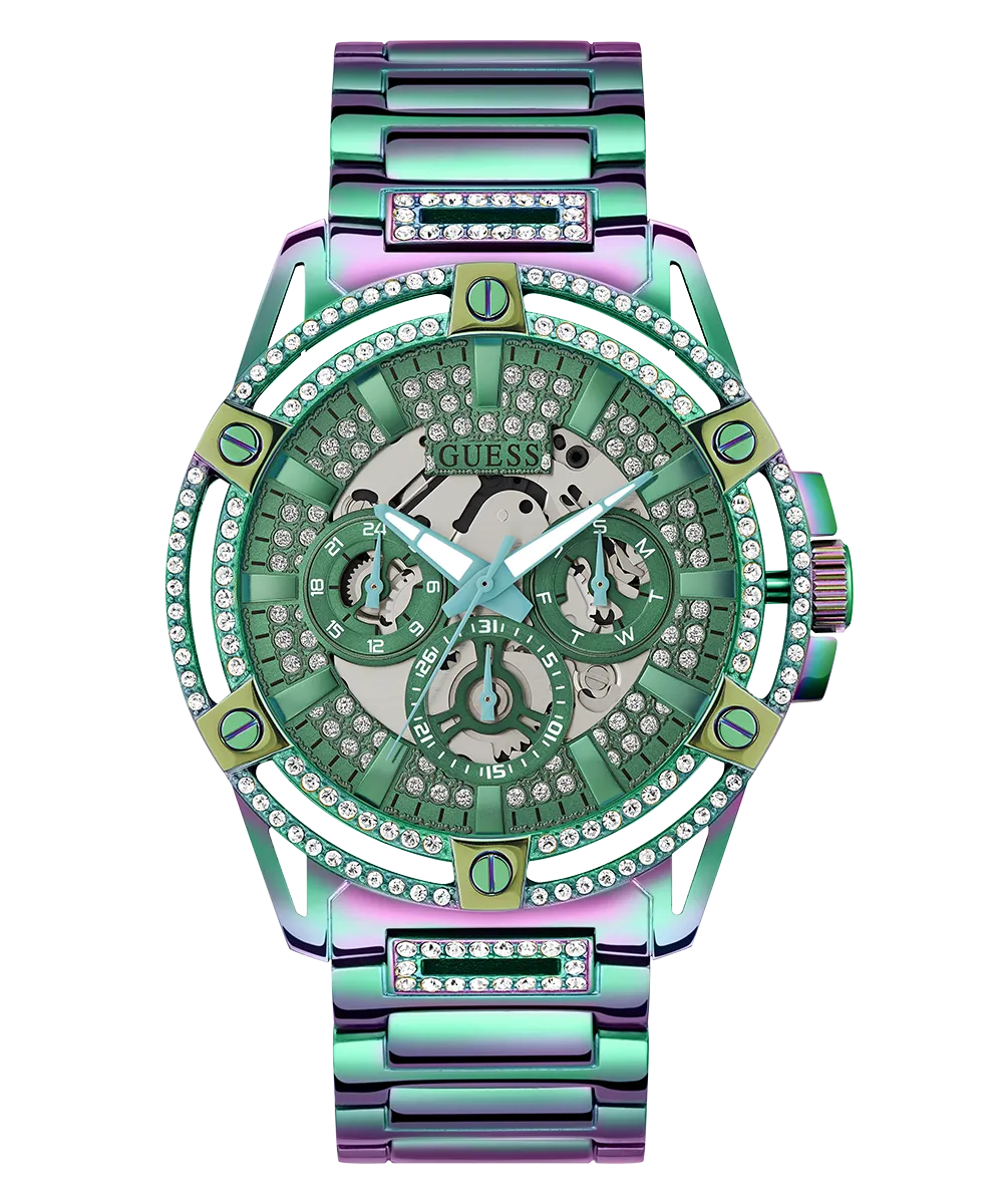 GUESS Mens Iridescent Multi-function Watch