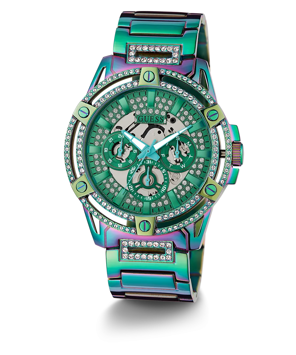 GUESS Mens Iridescent Multi-function Watch