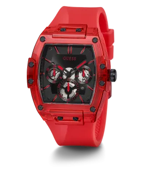 GUESS Mens Red Multi-function Watch