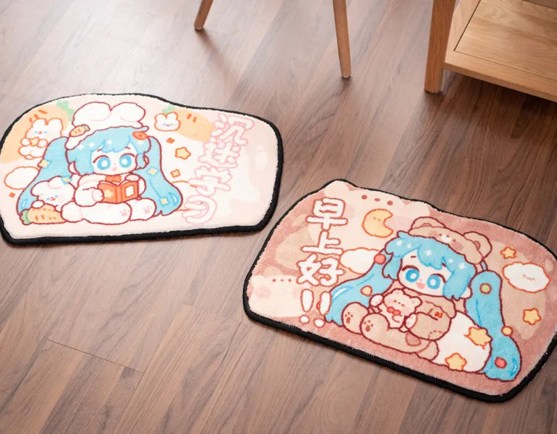 Hatsune Miku - Hatsune Miku Pajama Party Rugs Moeyu