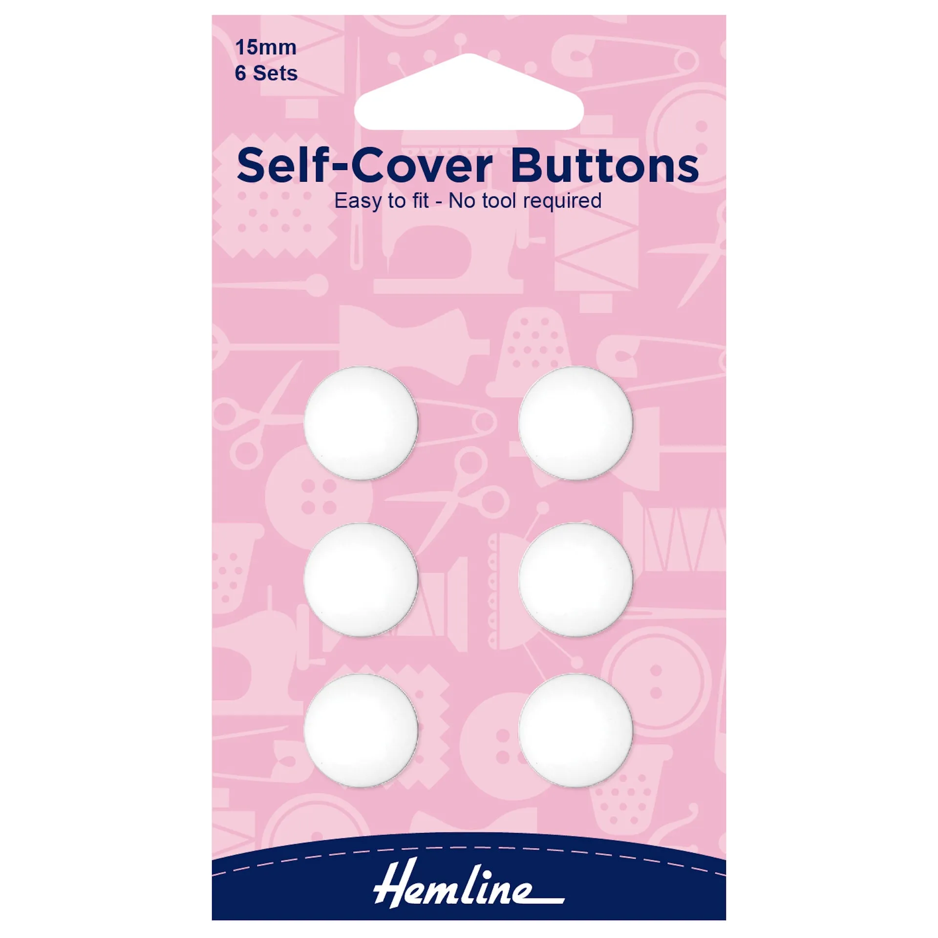 Hemline Buttons: Self-Cover: Nylon