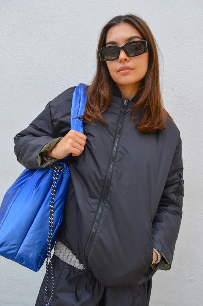 ICHI Gry Strong Blue Bag