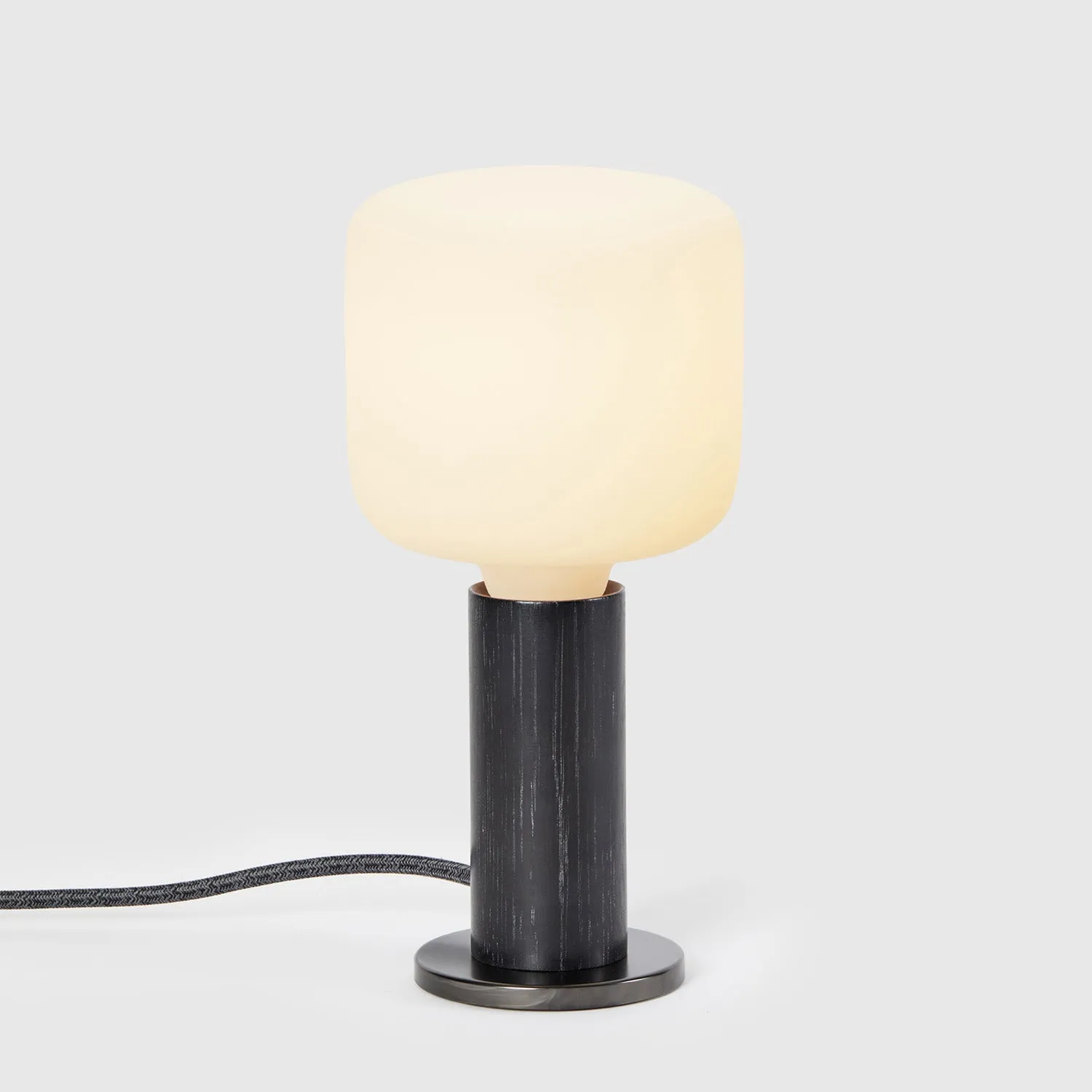 Knuckle Table Lamp in Blackened Oak   Oblo