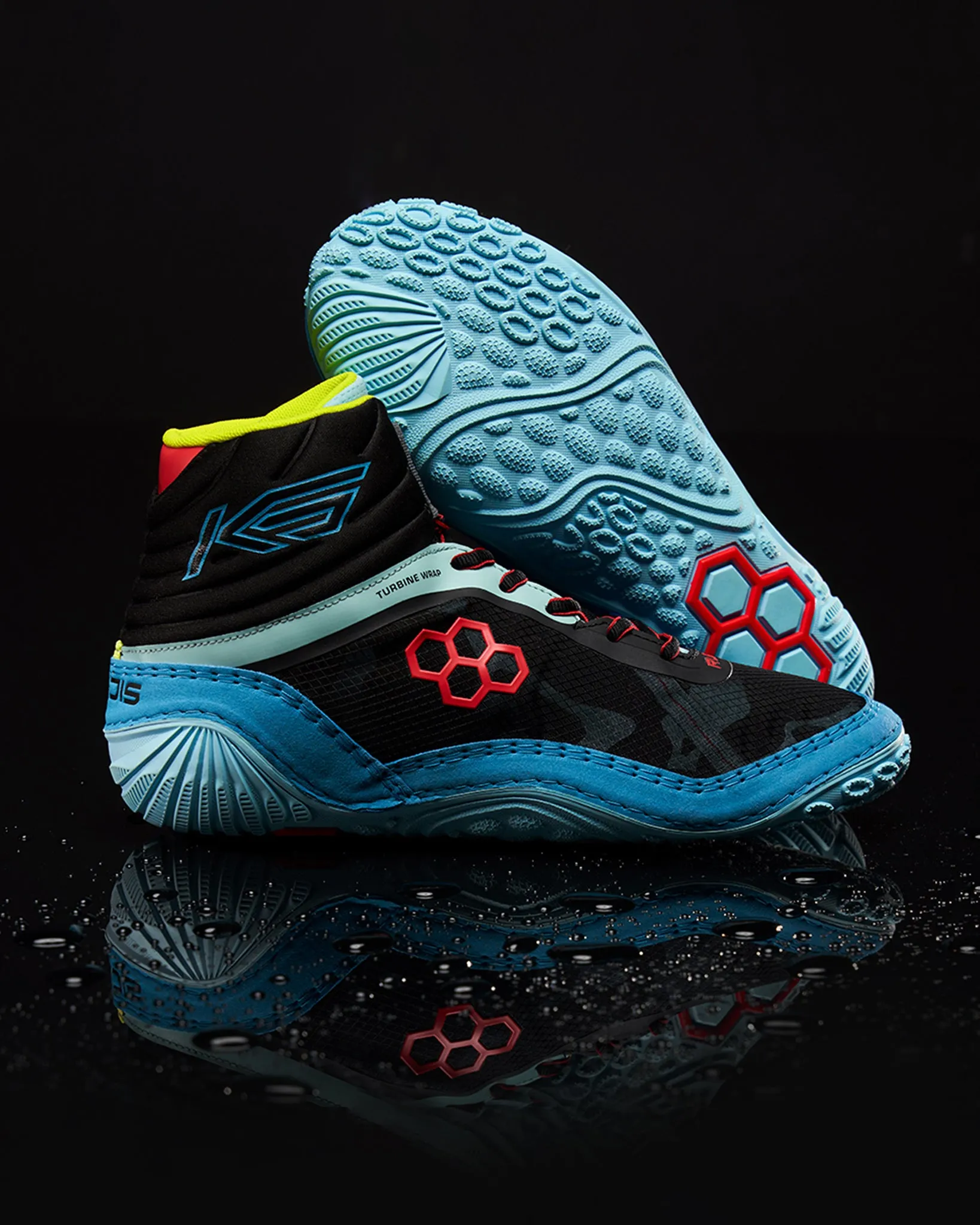 KS Turbine Youth Wrestling Shoes - Poison Blue