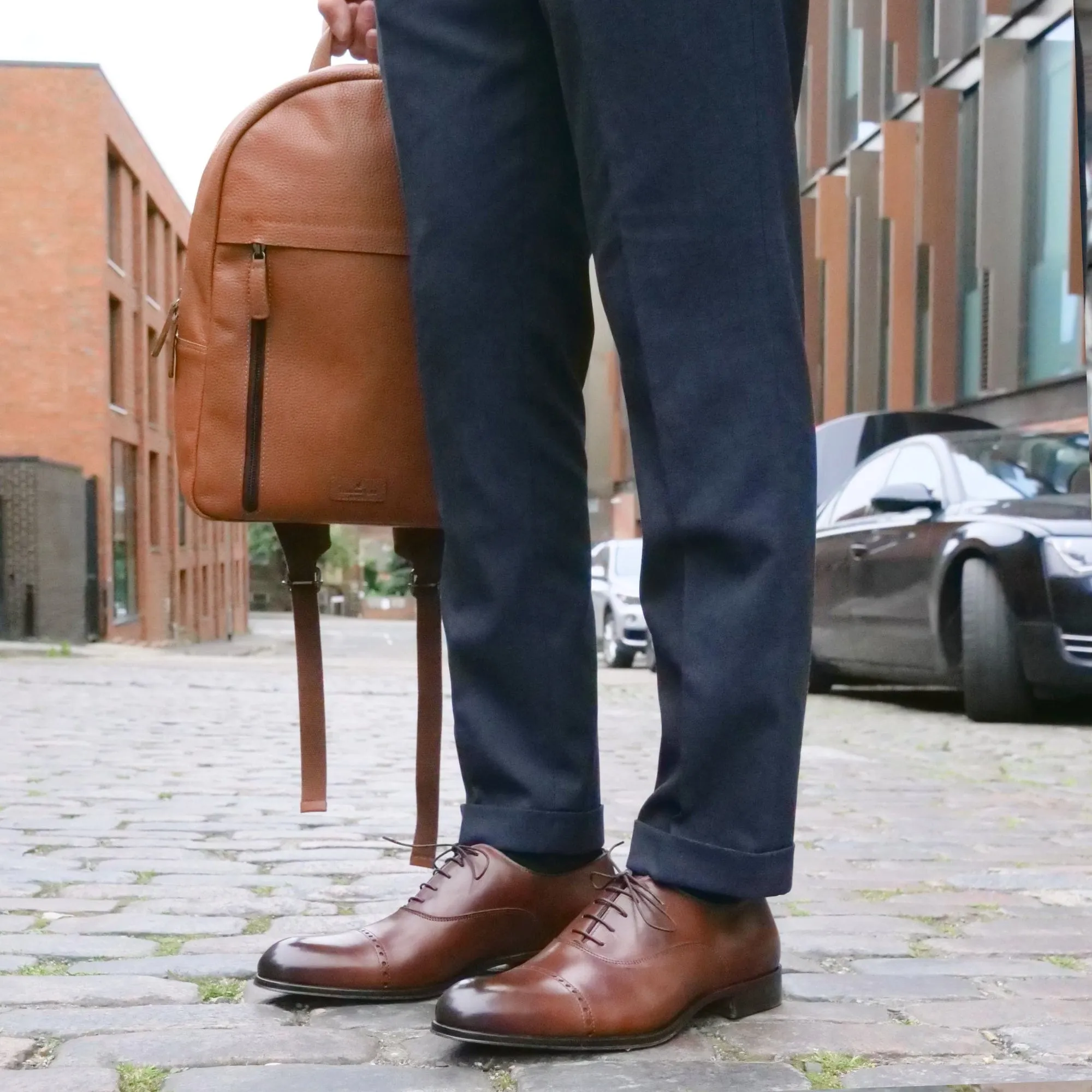 Leather Backpack Tan