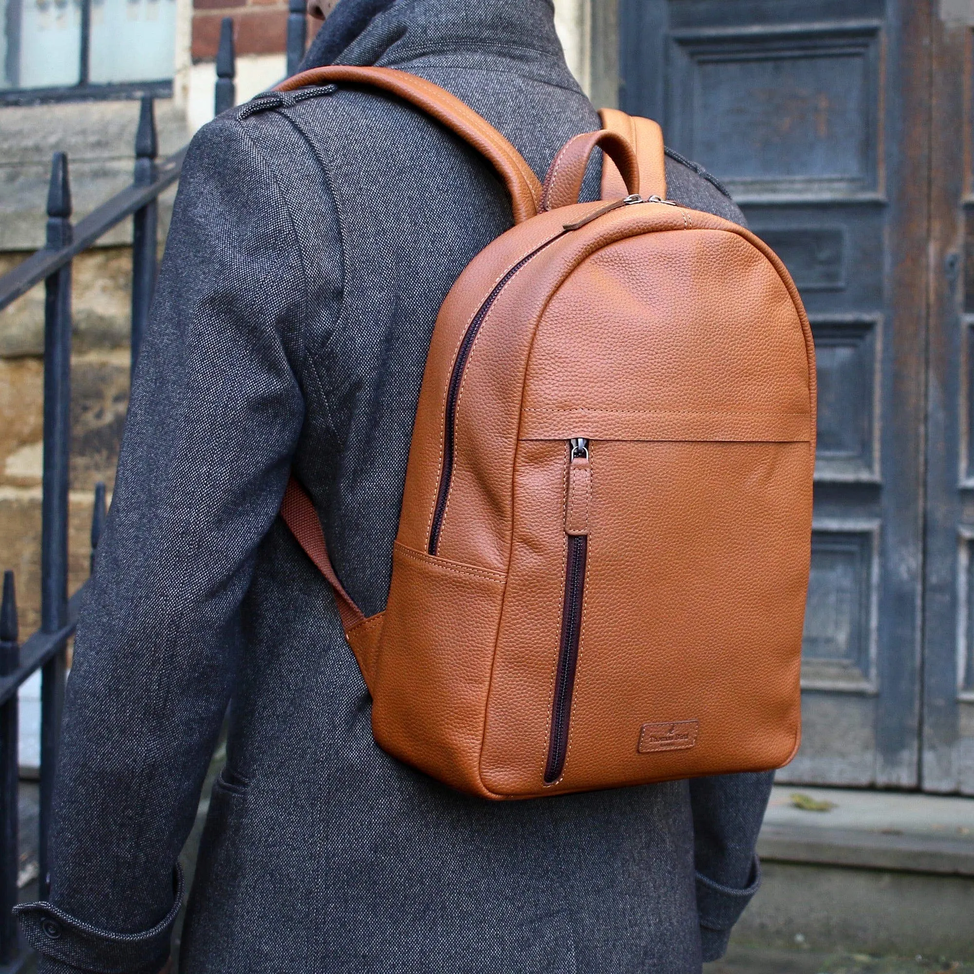 Leather Backpack Tan