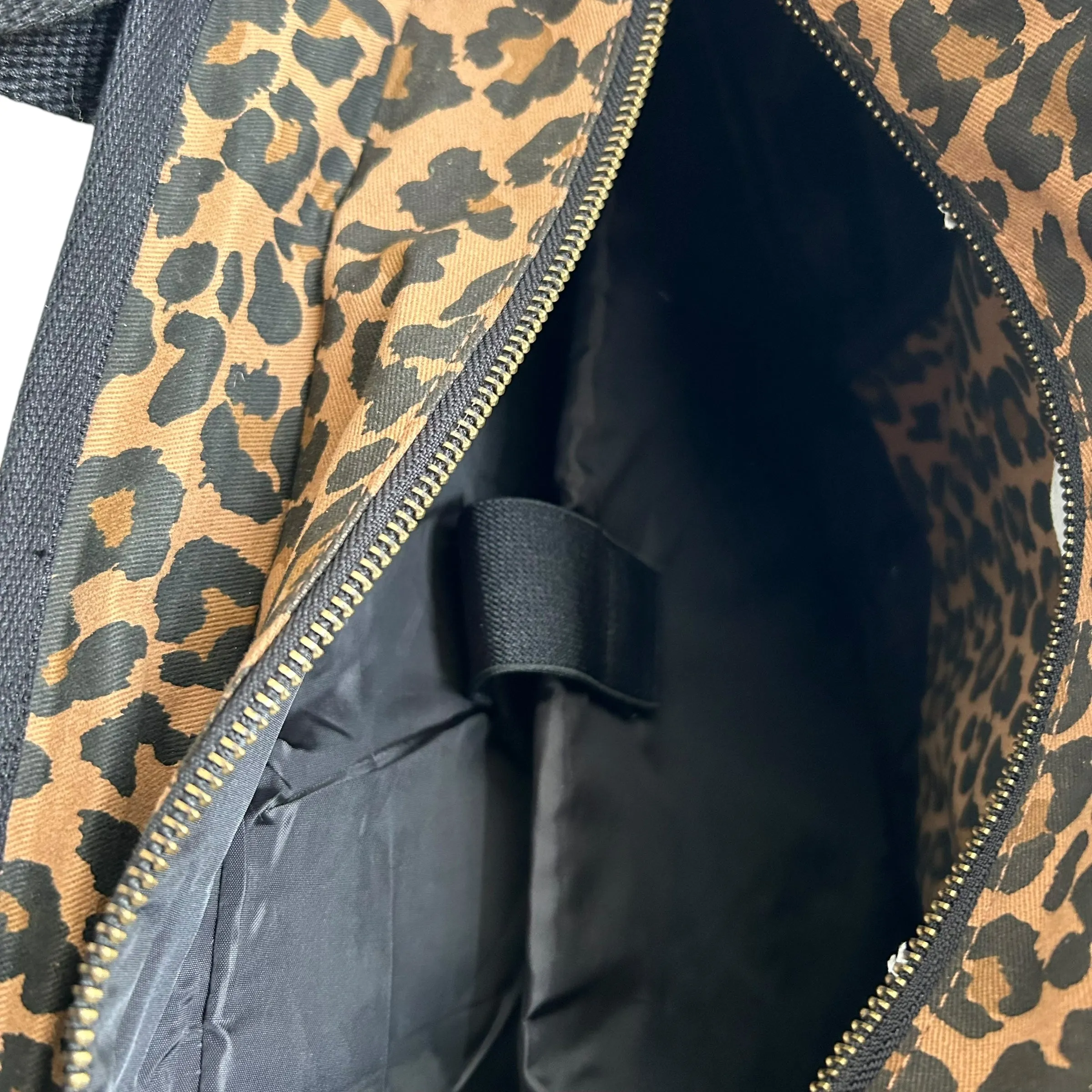 Leopard print backpack