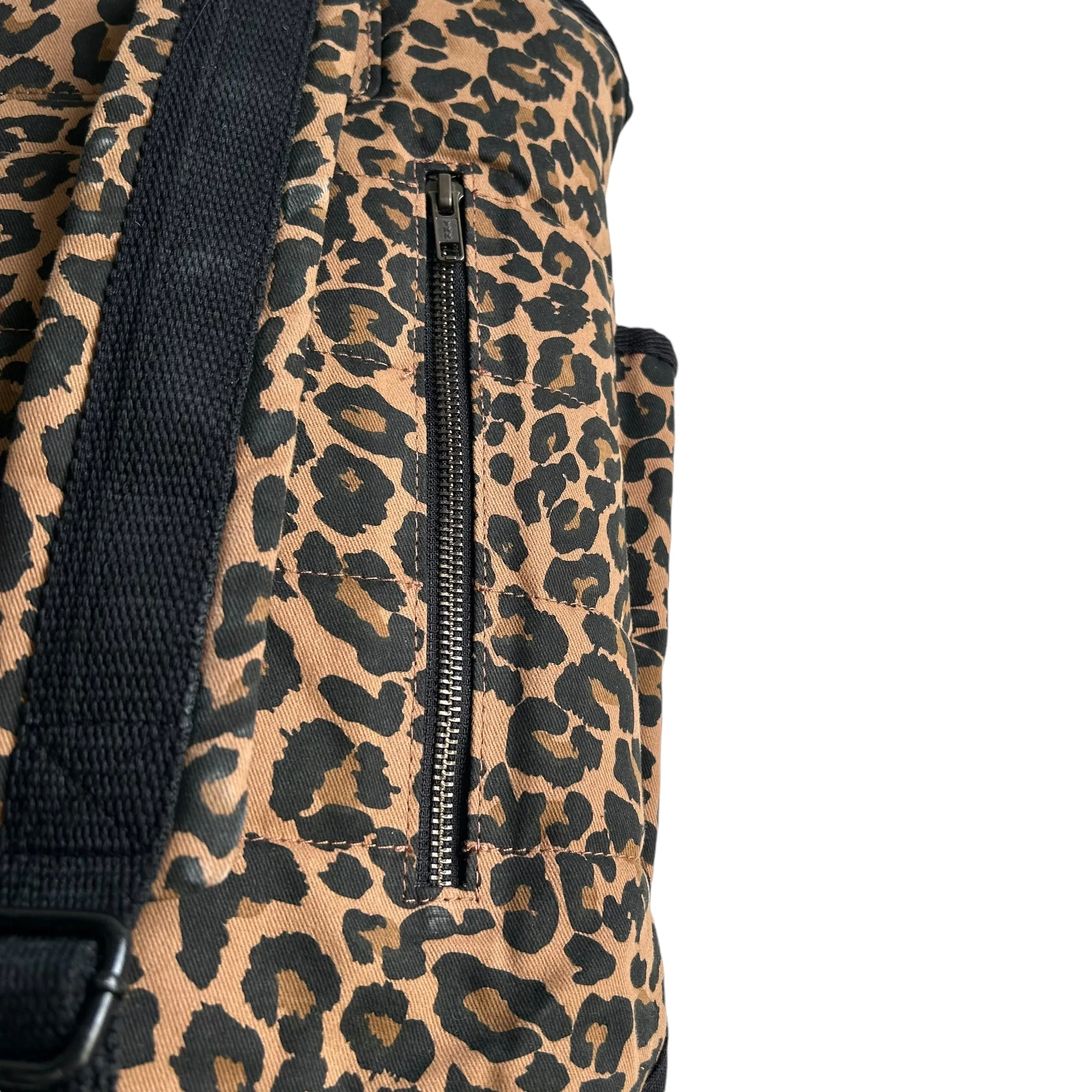 Leopard print backpack