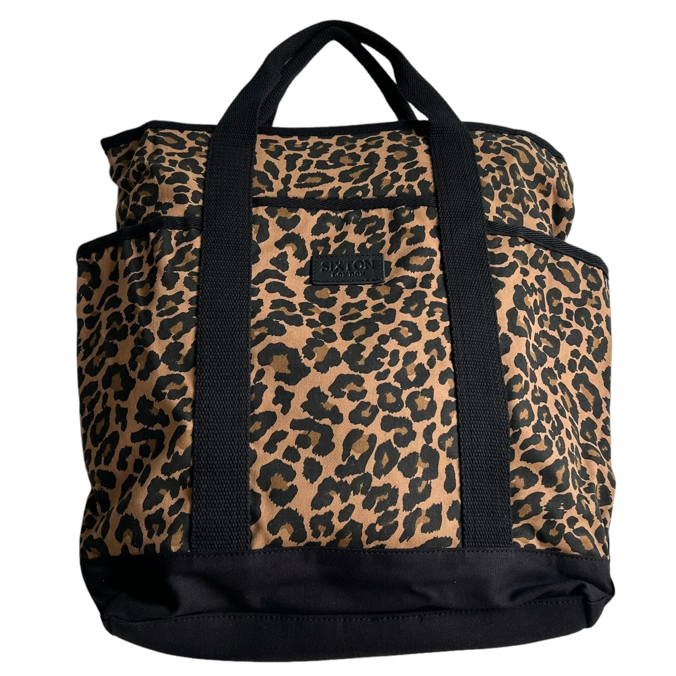 Leopard print backpack