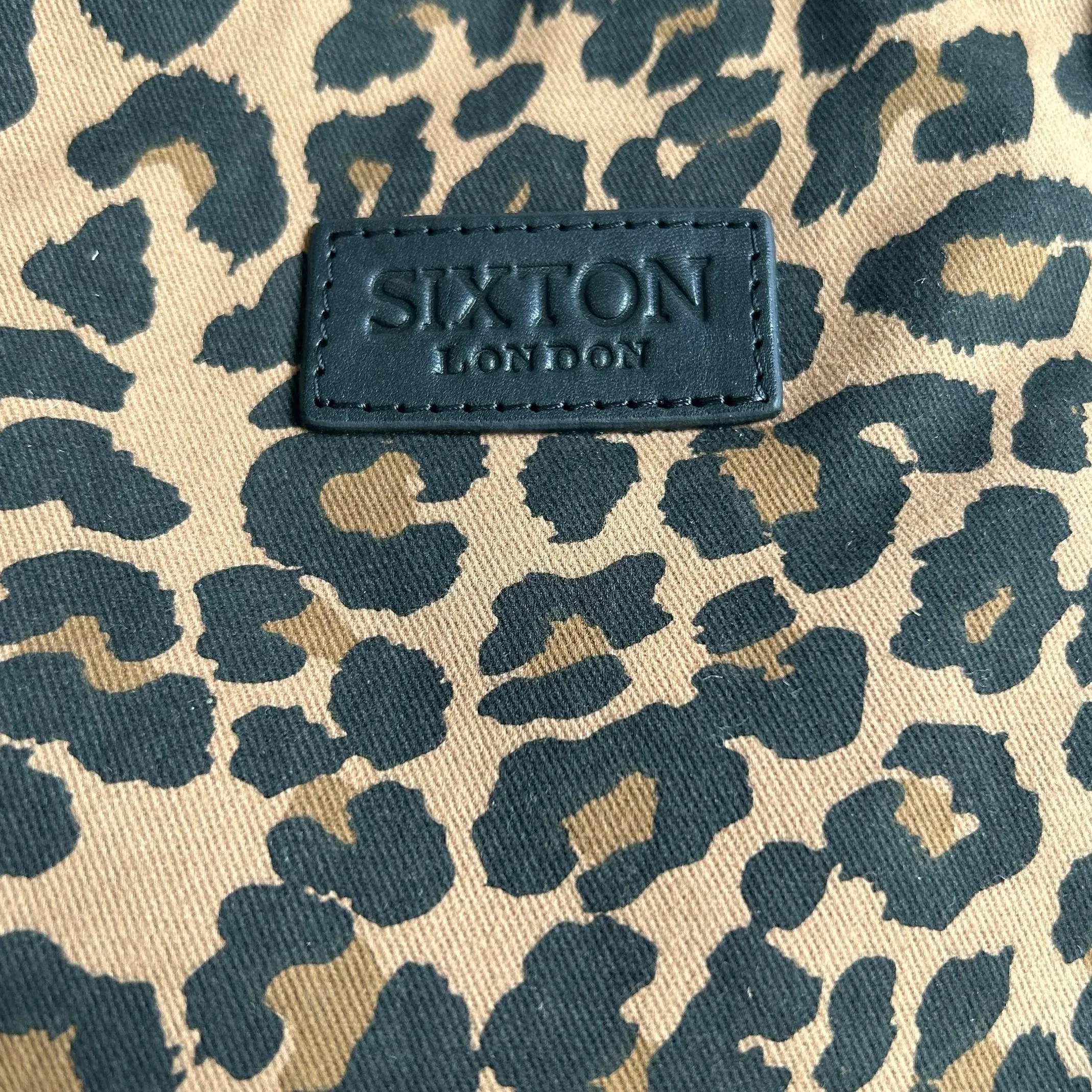 Leopard print backpack