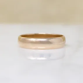 Lightweight 4mm Gold Wedding Band