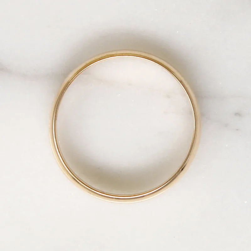 Lightweight 4mm Gold Wedding Band