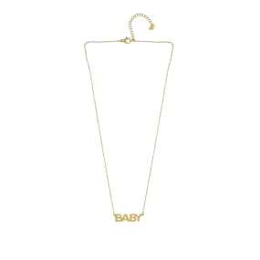 Love Waterproof BABY Necklace 18K Gold Plating