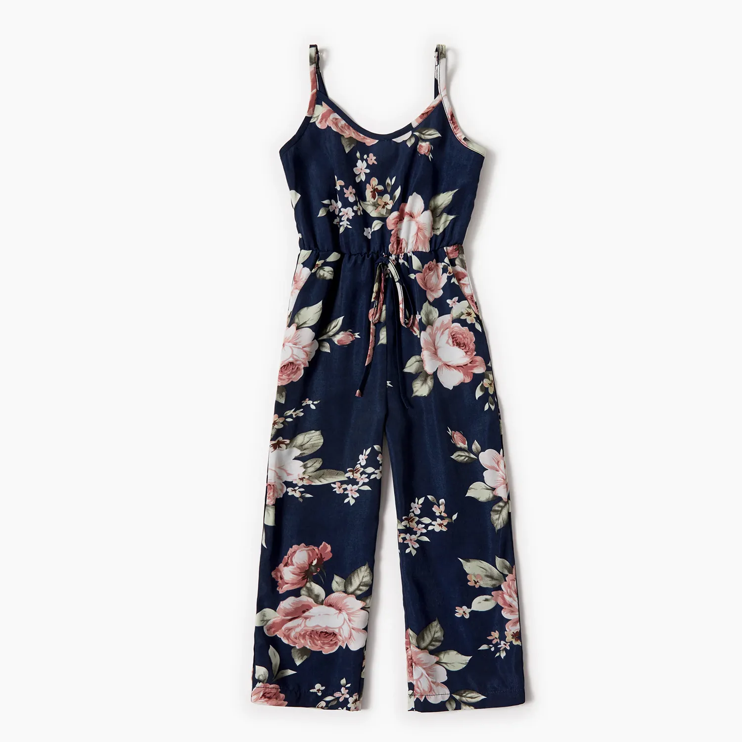 Matching Family Outfit -  Navy Blue Floral Jumpsuit