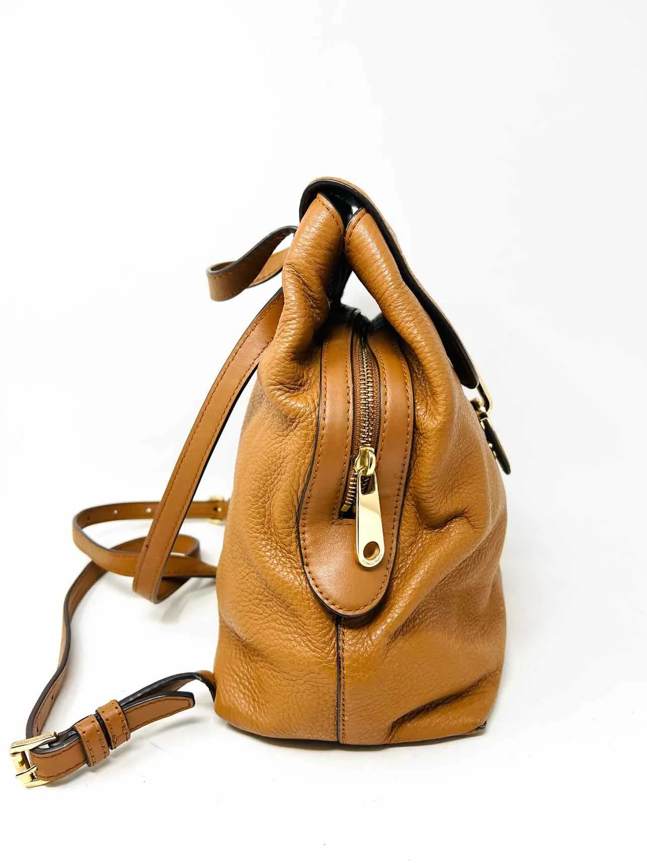 Michael Michael Kors Brown Pebbled Leather Designer BackPack