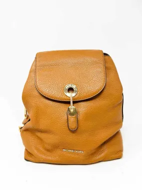 Michael Michael Kors Brown Pebbled Leather Designer BackPack