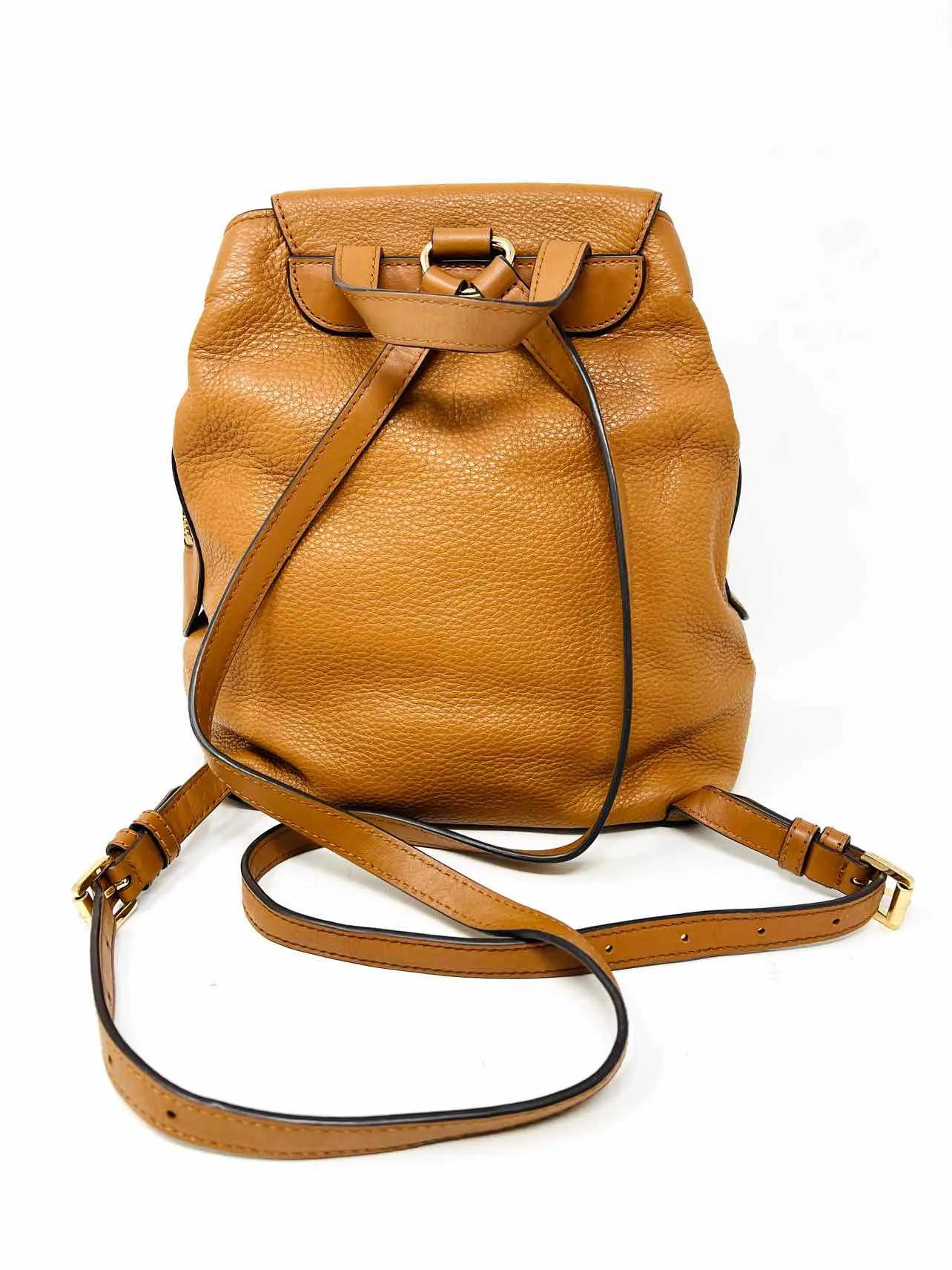 Michael Michael Kors Brown Pebbled Leather Designer BackPack