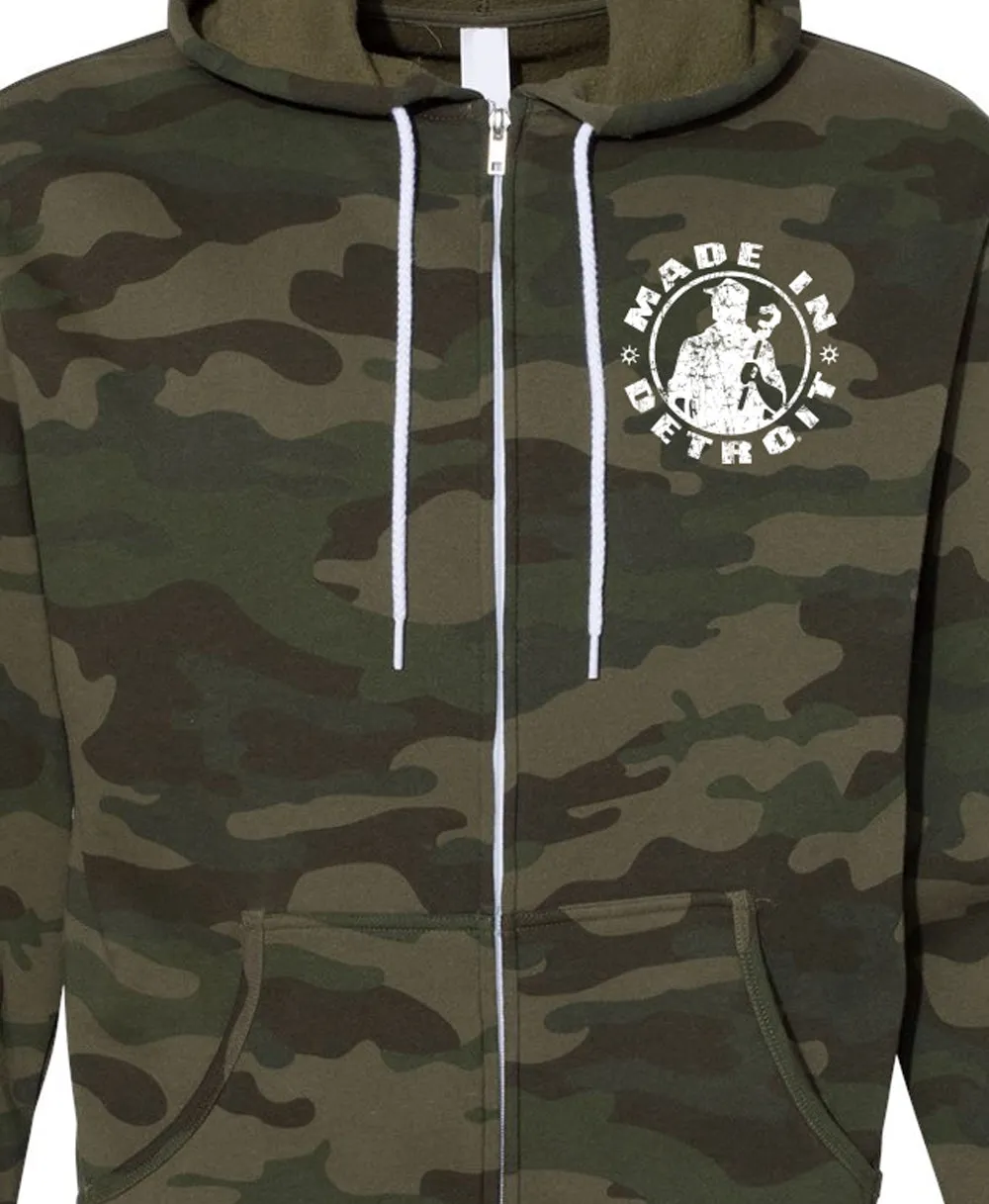 MID Camo Lightweight Zip Fleece