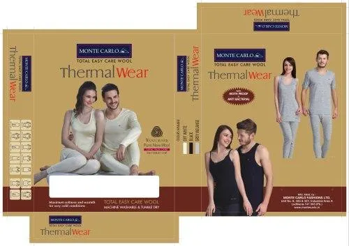 Monte Carlo Pure New Merino Wool Machine Washable Thermal for Men & Women Off White