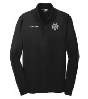 Paso Robles Police Dept. Unisex Long Sleeve Polo - EMB