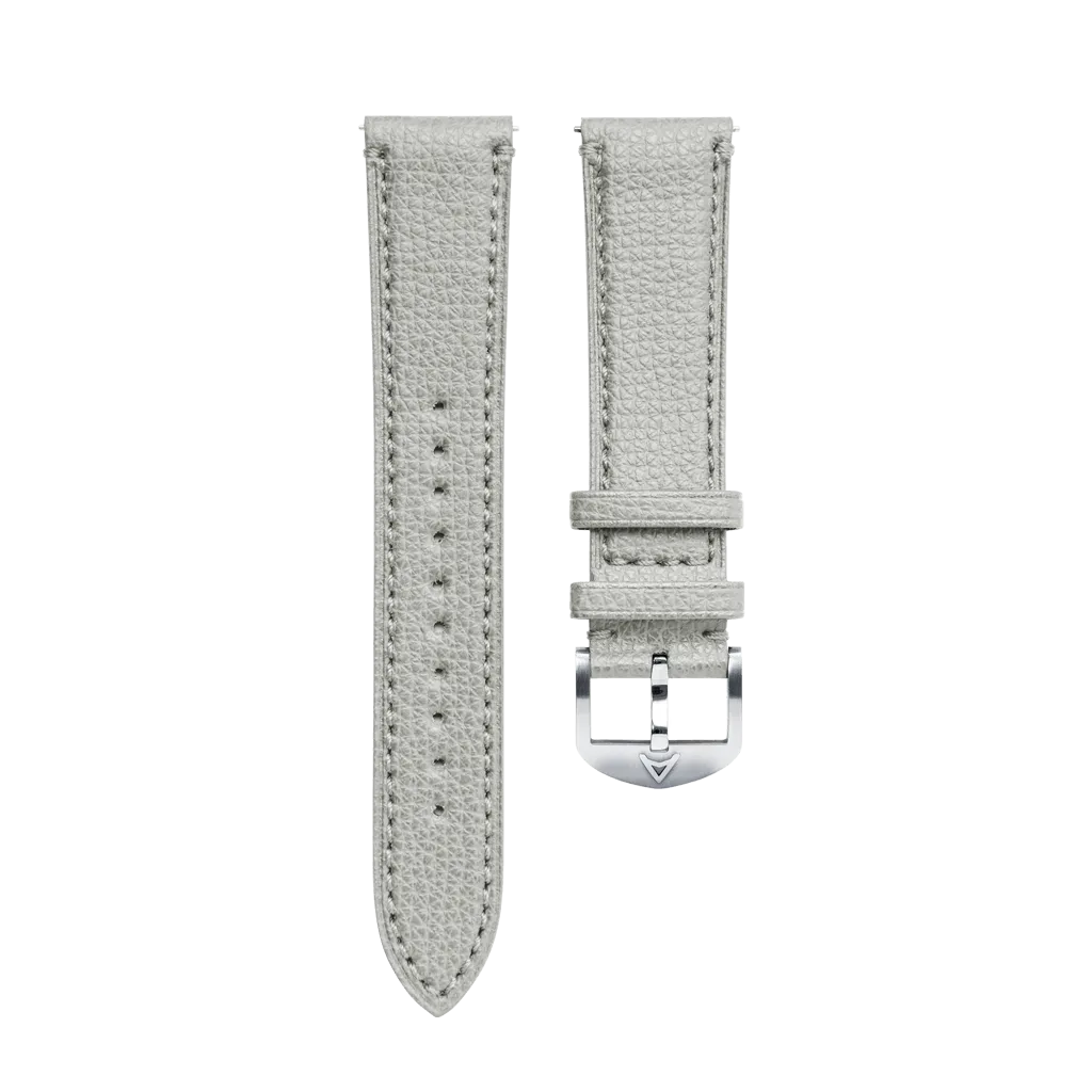 Pearl Grey Granolo Leather Strap