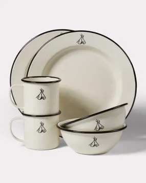 Pendleton Camp Enamelware Set<br>Camp Ivory